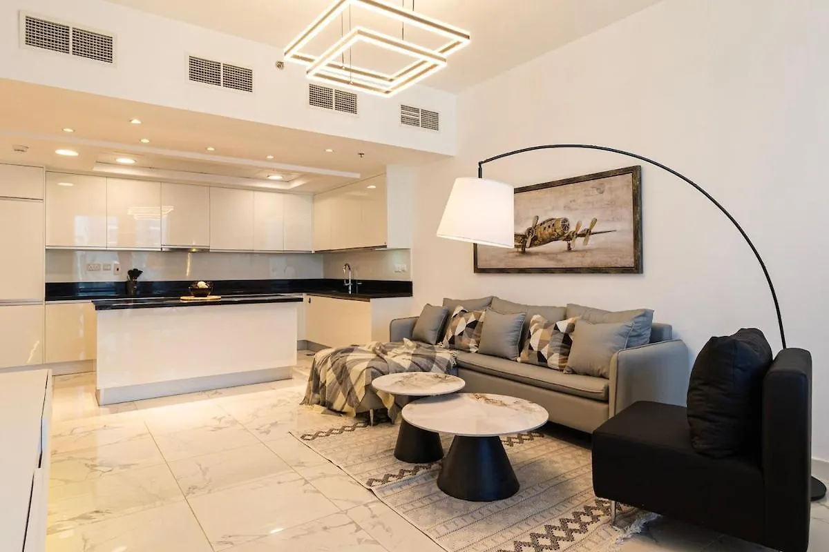 Burj Khalifa View Apartment In Business Bay Dubaj