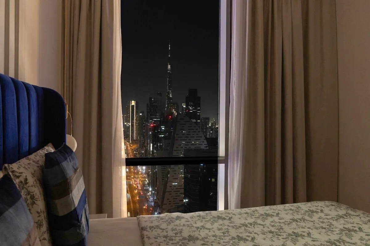 Burj Khalifa View Apartment In Business Bay Дубай ОАЭ