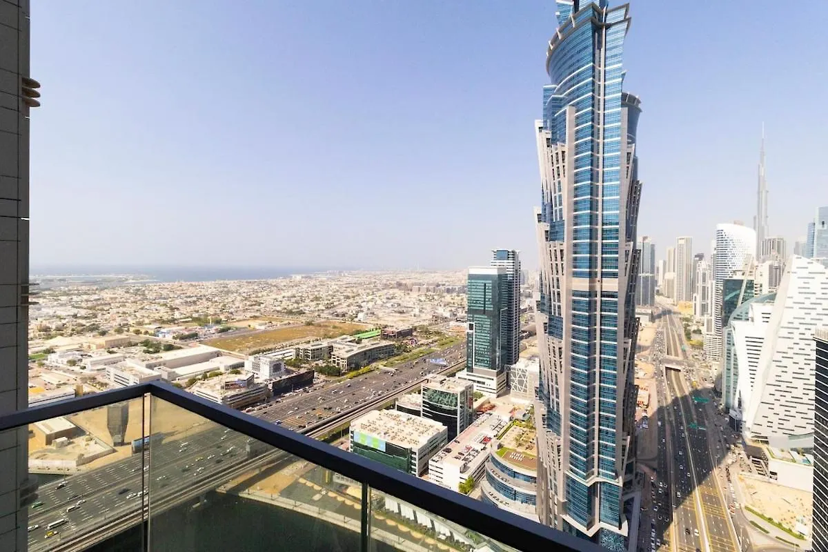 Burj Khalifa View Apartment In Business Bay Дубай