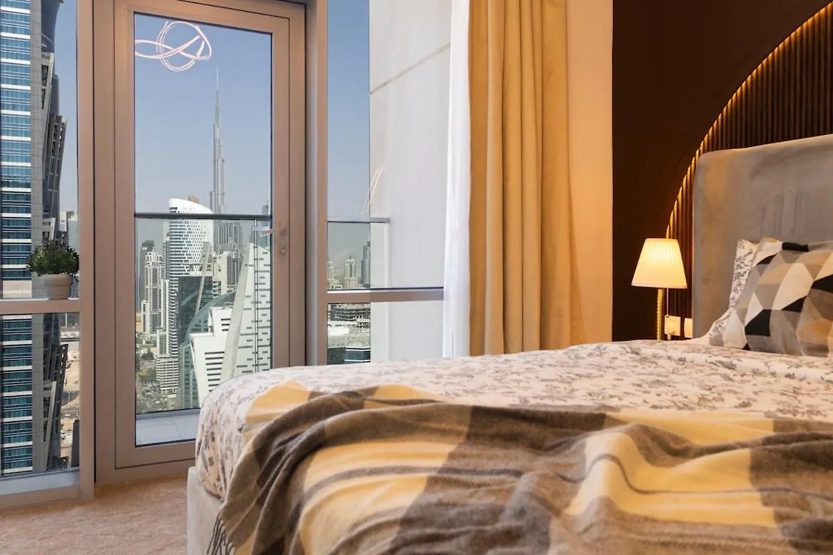 Burj Khalifa View Apartment In Business Bay Дубай